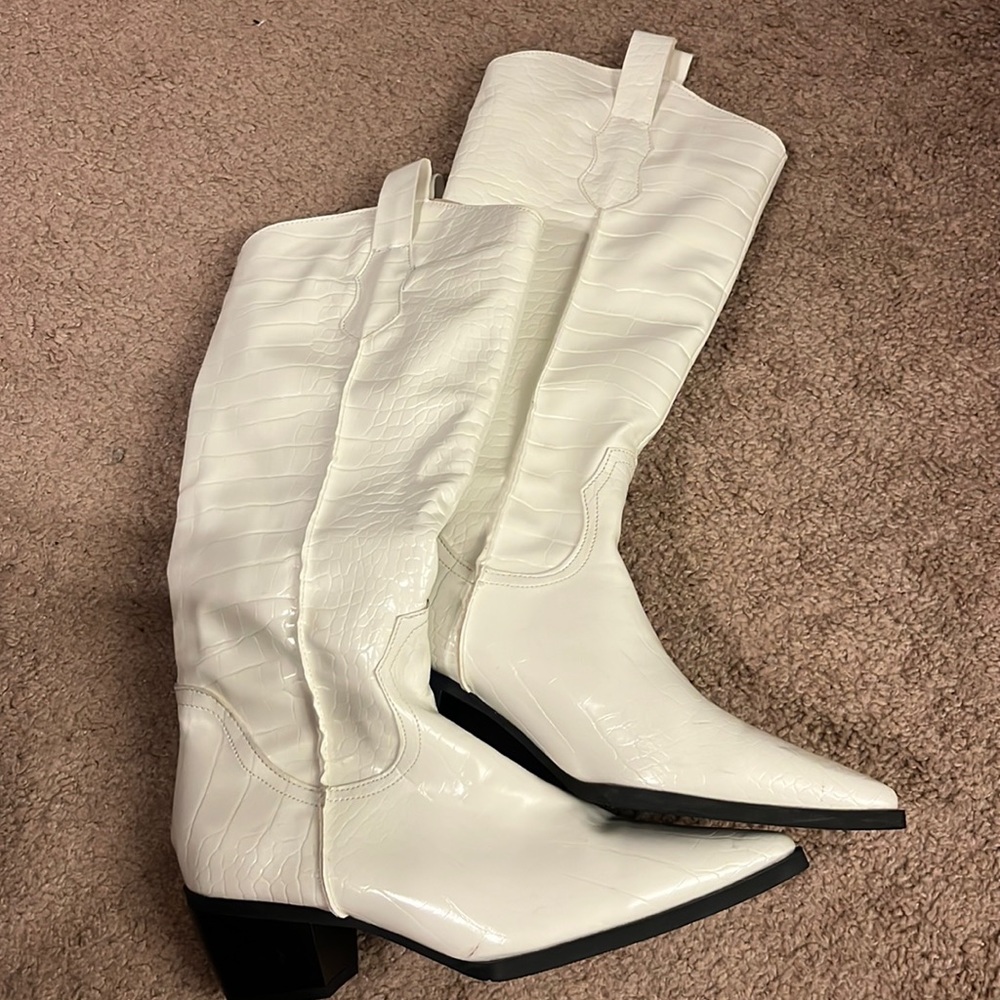 White cowboy boots